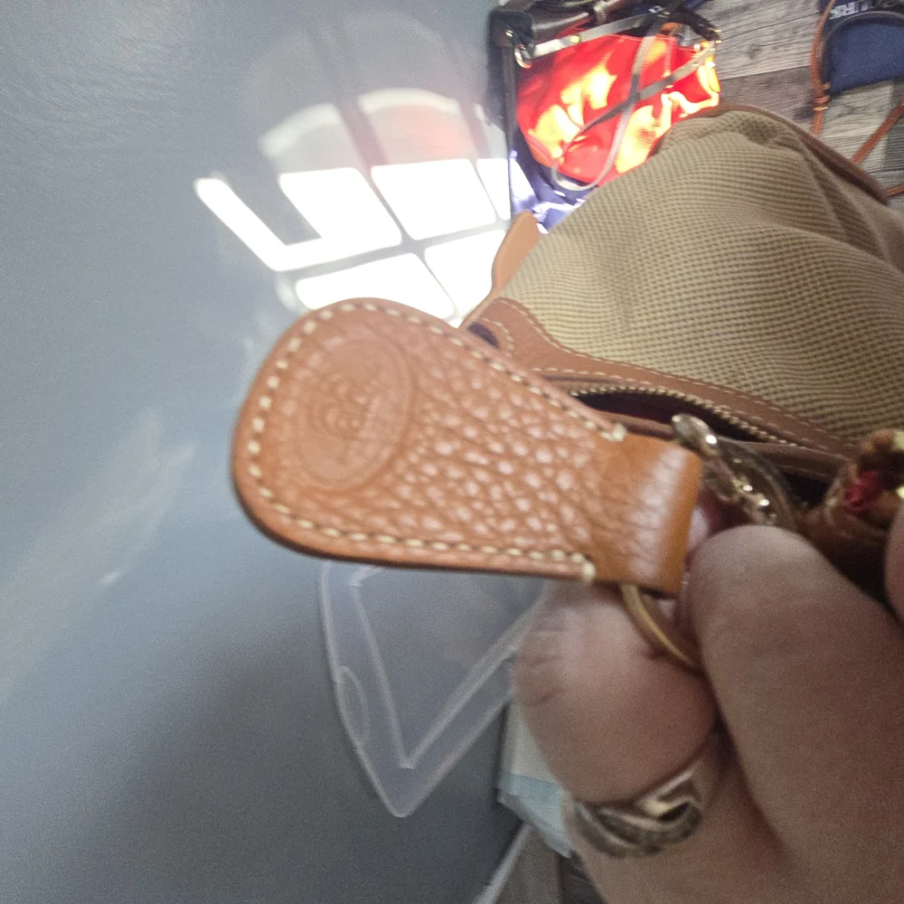 Dooney & Bourke Tan and Brown Shoulder Bag - Picture 6 of 12